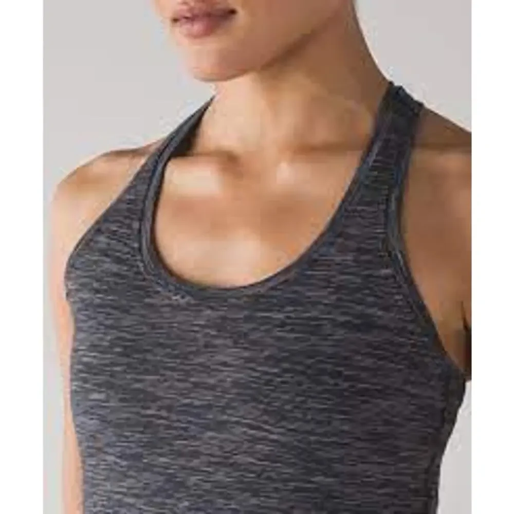 Lululemon Cool Racerback II Wee Are From Space Deep Coal Battleship Size 4/6
